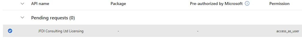 API Access pending request for Calendar Planner